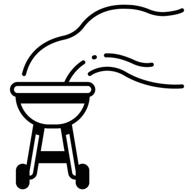 Kirlilik kavramsal ikonu, vektör illüstrasyonu. Izgara duman kirliliği