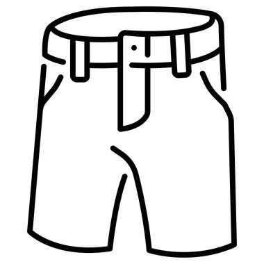 clothing and apparel icon, vector illustration. chino shorts