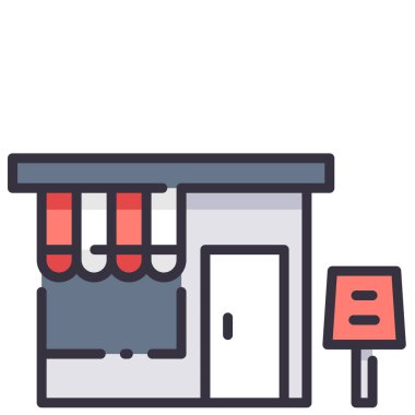 Restoran ve yemek ikonu, vektör çizimi. restoran ve masa