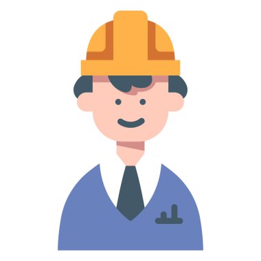 Bina ve inşaat mühendisliği ikonu, vektör çizimi. mühendis