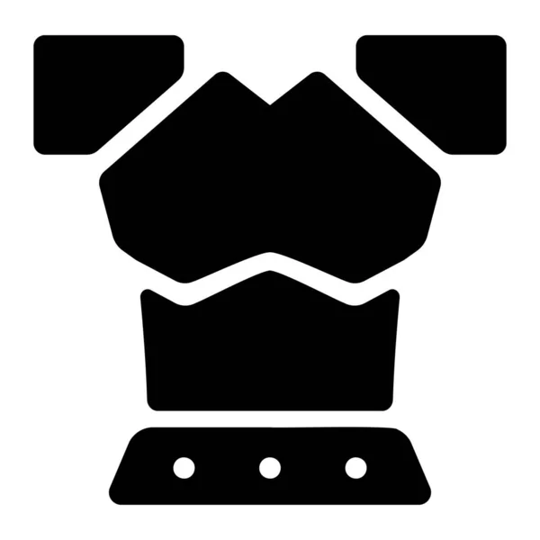 Game Equipment Icon Vector Illustration Body Armor — 스톡 벡터