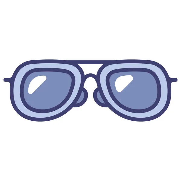 Stylisches Outfit Und Accessoires Symbol Vektorillustration Sonnenbrille — Stockvektor