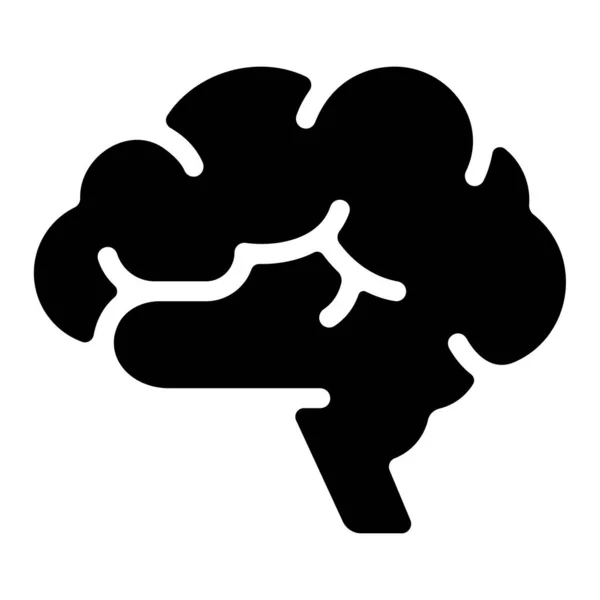 Medicina Saúde Ícone Ilustração Vetorial Cérebro — Vetor de Stock