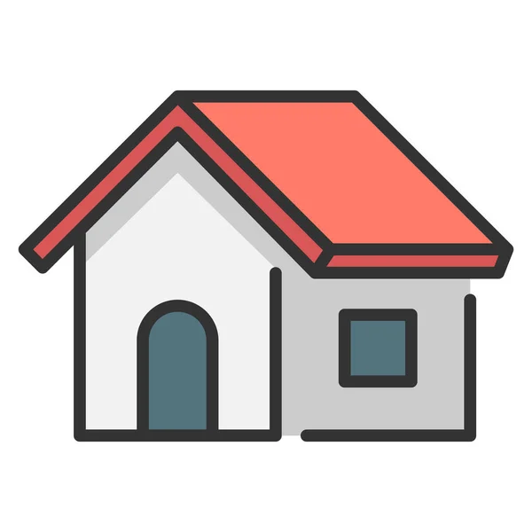 Stavební Stavební Inženýrství Ikona Vektorové Ilustrace Dům — Stockový vektor