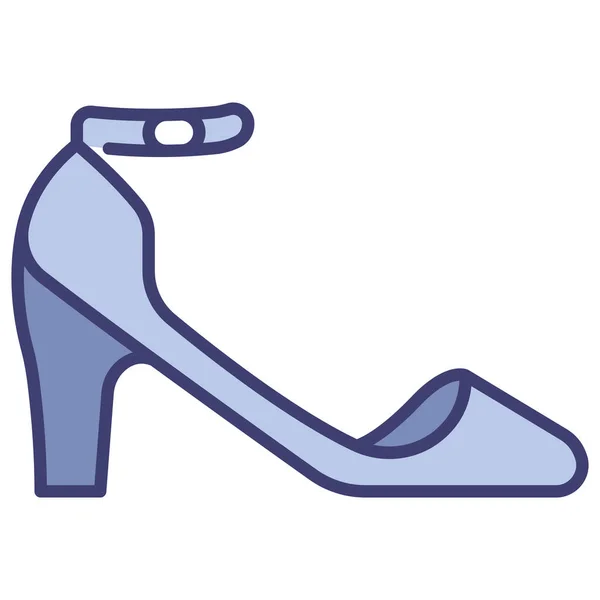 Stylish Outfit Accessories Icon Vector Illustration High Heel — Stock Vector