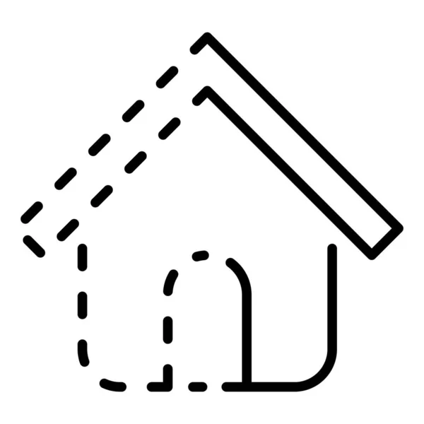 Stavební Stavební Inženýrství Ikona Vektorové Ilustrace Postavit Dům — Stockový vektor