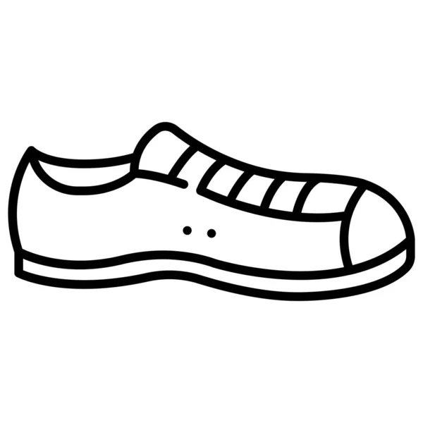 Stijlvolle Outfit Accessoires Icoon Vector Illustratie Sneaker — Stockvector