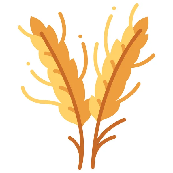 Иконка Свежей Органической Пищи Векторная Иллюстрация Wheat — стоковый вектор