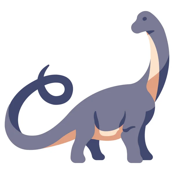 Vector Illustration Dinosaur Apatosaurus — Stock Vector
