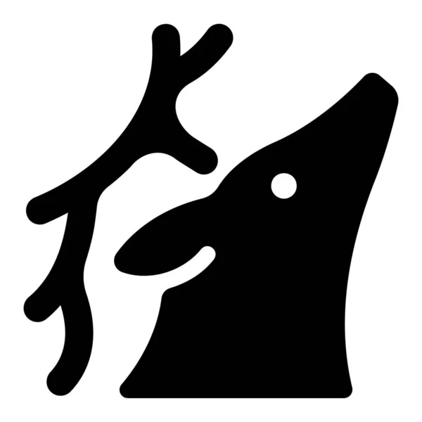 Gioco Icona Abilità Illustrazione Vettoriale Cervo Bestia — Vettoriale Stock