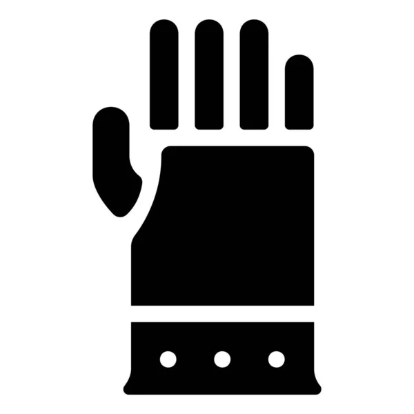 Jeu Icône Équipement Illustration Vectorielle Armure Gants — Image vectorielle