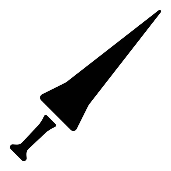Waffensymbol Vektorillustration Speer — Stockvektor