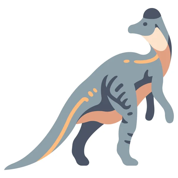 Dinossauro Ícone Web Ilustração Simples Coritossauro —  Vetores de Stock