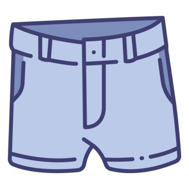 clothing and apparel icon, vector illustration. shorts