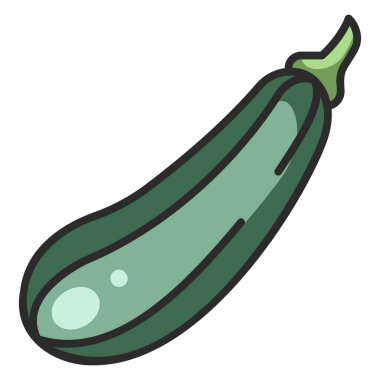 Sebze ikonu. Vektör çizimi. kabak.