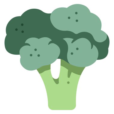 Sebze ikonu. Vektör çizimi. brokoli