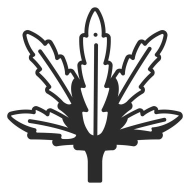 Taze organik gıda ikonu, vektör çizimi. ot