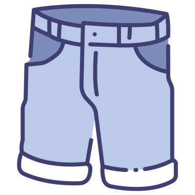 clothing and apparel icon, vector illustration. bermuda shorts