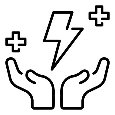 Çevre koruma ikonu, vektör illüstrasyonu. Enerji kaydet