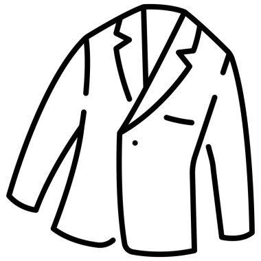 clothing and apparel icon, vector illustration. suit