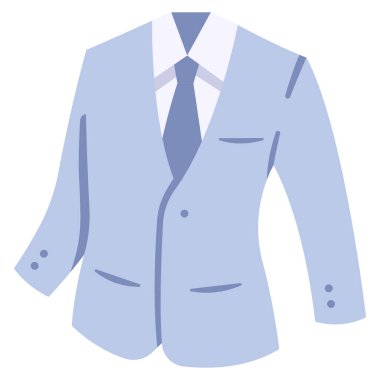 clothing and apparel icon, vector illustration. suit and necktie