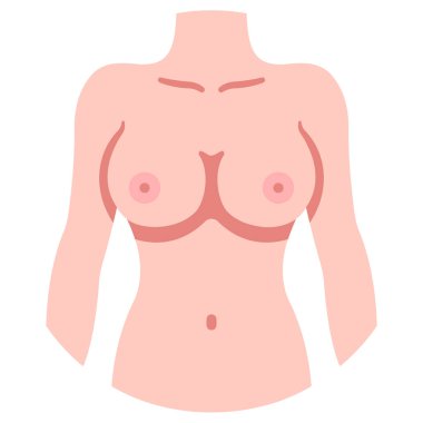 İnsan vücudu ikonu, vektör çizimi. vücut kadın  