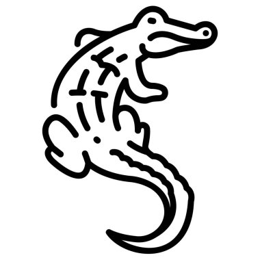 Amazon Konsepti 'nin Hayatı. Vahşi yaşam vektör illüstrasyonu, kayman.