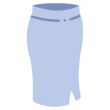 clothing and apparel icon, vector illustration. fitted skirt