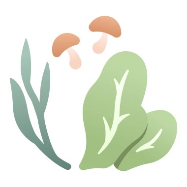 Yemek ve yemek ikonu, vektör çizimi. sebze