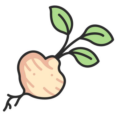 Sebze ikonu. vektör illüstrasyonu. 