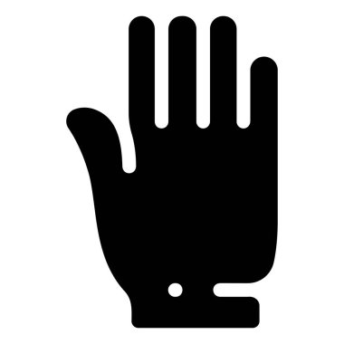 Oyun ui ekipman simgesi, vektör illüstrasyonu. eldiven