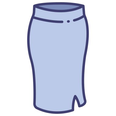 clothing and apparel icon, vector illustration. fitted skirt