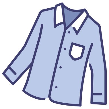 clothing and apparel icon, vector illustration. long sleeve shirt