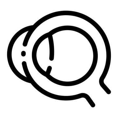 İlaç ve sağlık ikonu, vektör illüstrasyon. göz