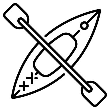 Sezon kavramsal ikonu, vektör illüstrasyonu. Kano