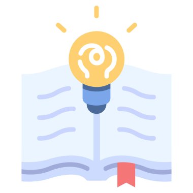 Kitap ikonu, vektör illüstrasyonunu ödünç al. fikir kitapları