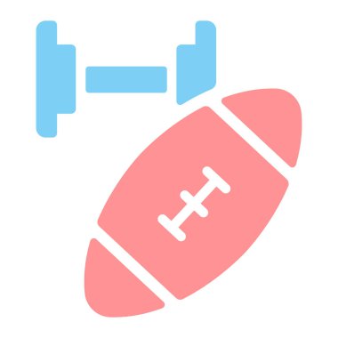 Ragbi topu. Basit bir çizim. spor