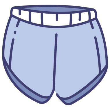 clothing and apparel icon, vector illustration. booty shorts