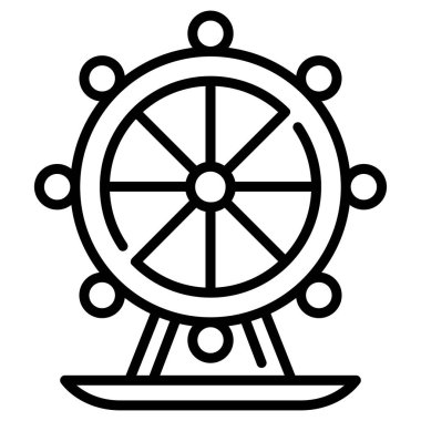 İngiltere kavramsal ikonu, vektör illüstrasyonu. Londra 'nın gözü 