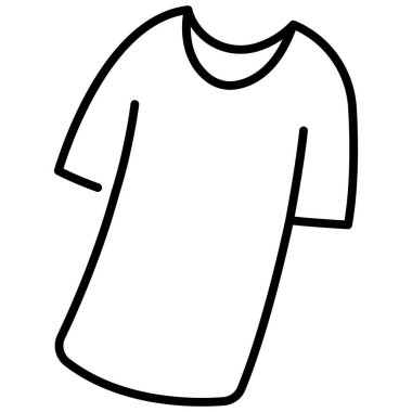 clothing and apparel icon, vector illustration. long t shirt