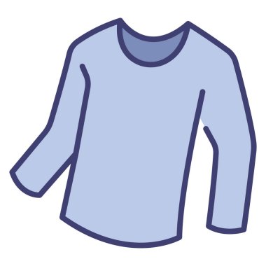 clothing and apparel icon, vector illustration. long sleeve t shirt