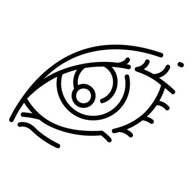 İnsan vücudu ikonu, vektör çizimi. göz