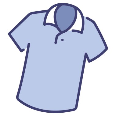 clothing and apparel icon, vector illustration. polo collar t shirt