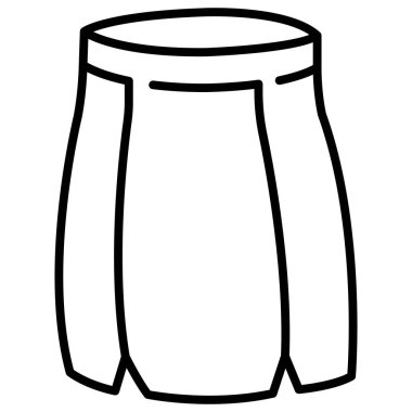 clothing and apparel icon, vector illustration. skirt
