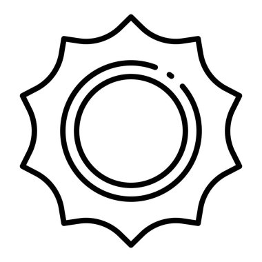 Sezon kavramsal ikonu, vektör illüstrasyonu. Güneş yaz mevsimi