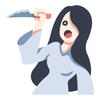 Film ikonu, vektör illüstrasyonu. korku  