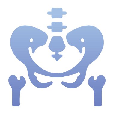 İlaç ve sağlık ikonu, vektör illüstrasyon. bel kemiği.