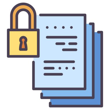 Başlangıç konsepti, iş simgesi. Vektör çizimi. veri güvenliği