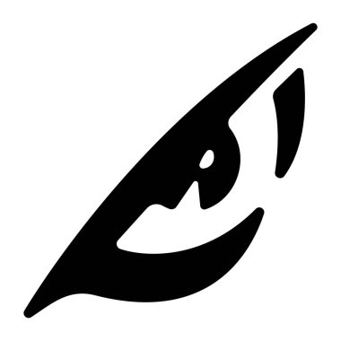 Oyun evet yetenek ikonu, vektör illüstrasyonu. kartal gözü