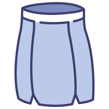 clothing and apparel icon, vector illustration. skirt
